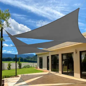 12'X12'X12' Dark Grey HDPE Sunshade Sail