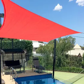 12'X16' Scarlet HDPE Sunshade Sail