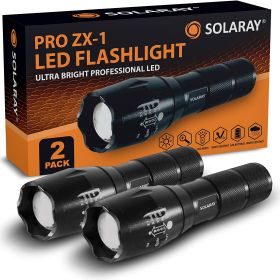 ZX-1 AAA Battery LED Flashlight for Everyday Carry (size: 2-Pack)
